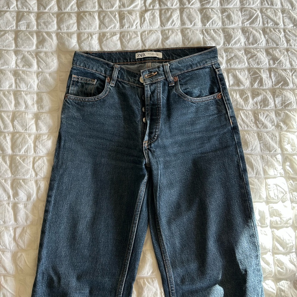 zara mid rise jeans